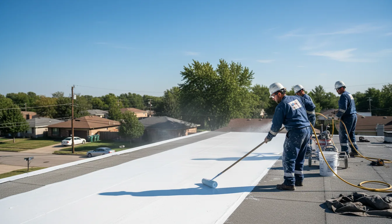 Commercial roof coating in Milford, CA near me